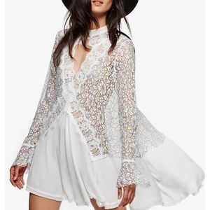 Free people tell tale lace tunic dress